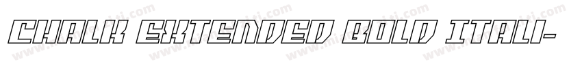 Chalk Extended Bold Itali字体转换